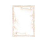 Carta con stampa "pergamena" - A4 - 90 gr - avorio - Decadry - conf. 20 fogli