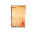 Carta con stampa "pergamena" - A4 - 80 gr - Decadry - conf. 25 fogli