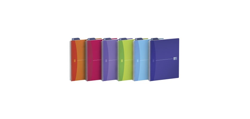 Quaderno spiralato My Colors - 1 rigo con margine - 150 x 210mm - 90gr - 90 fogli - Oxford