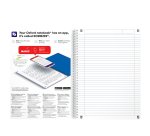 Quaderno spiralato My Colors - 1 rigo con margine - 210 x 297mm - 90gr - 90 fogli - Oxford