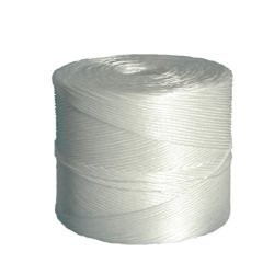 Rotolo di spago - diametro 2 mm - lunghezza 1000 m - 2 kg - fibra PPL - titolo 1/500 - bianco - Viva