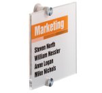 Targa per porte/pareti Crystal Sign - 14,8 x 14,8 cm - Durable