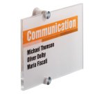 Targa per porte/pareti Crystal Sign - 21 x 14,8 cm - Durable