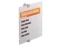 Targa per porte/pareti Crystal Sign - 21 x 21 cm - Durable