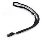 Cordoncino per portabadge - 44 x 1 cm - tessuto - nero - Durable - conf. 10 pezzi