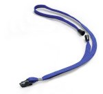 Cordoncino per portabadge - 44 x 1 cm - tessuto - blu - Durable - conf. 10 pezzi