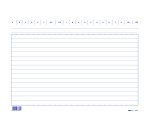Schede in cartoncino rigate - 17 x 24 cm orizzontale - Edipro - conf. 100 pezzi