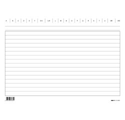 Schede in cartoncino rigate - 17 x 24 cm orizzontale - Edipro - conf. 100 pezzi