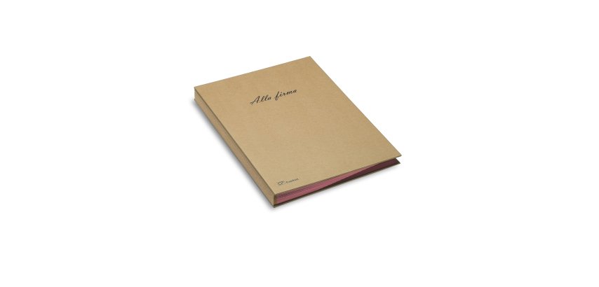Libro firma Eco - 18 intercalari - 24x34 cm - avana - Fraschini