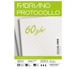 Foglio protocollo - A4 - 4 mm - 60 gr - Fabriano - conf. 200 pezzi