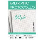 Foglio protocollo - A4 - 5 mm - 60 gr - Fabriano - conf. 200 fogli