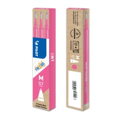 Refill a sfera Frixionball - punta 0,7mm - rosa - Pilot - conf. 3 pezzi