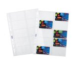 Buste forate porta cards - PPL - 10 tasche - 21,5 x 29,7 cm - trasparente - Favorit - conf. 10 pezzi