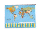 Sottomano Geographic Planisfero Läufer - 40 x 53 cm - Lebez