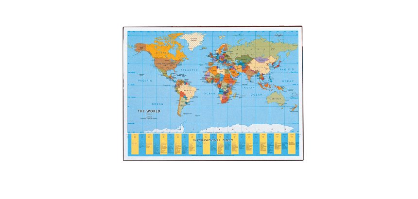 Sottomano Geographic Planisfero Läufer - 40 x 53 cm - Lebez