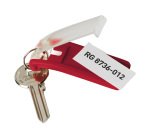 Portachiavi Key Clip - rosso - Durable - conf. 6 pezzi