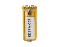 Portachiavi Key Clip - giallo - Durable - conf. 6 pezzi