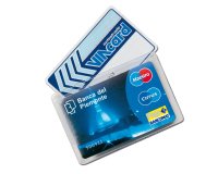 Portacard Cristalcard - per 2 tessere - 9,7x6,3 cm - Alplast - conf. 100 pezzi