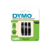 En_cinta dymo 3d 9mm x 3mt para rotuladora omega/junior color negro blister 3 unidades