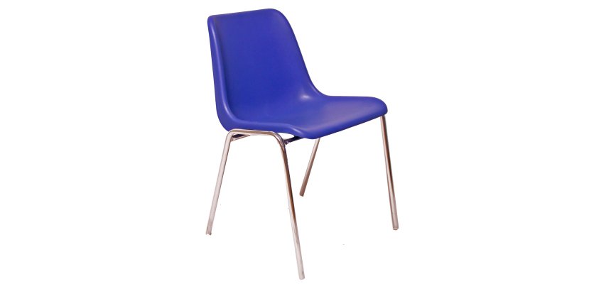 Seduta attesa Esse ESC - senza braccioli - PPL/acciaio - blu - Unisit