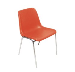 Seduta attesa Esse ESC - senza braccioli - PPL/acciaio - rosso - Unisit