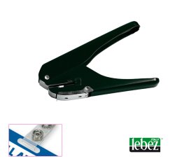 Perforatore per badge 9770 - foro 15 x 4 mm - nero - Lebez