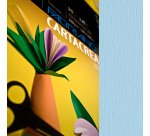 Cartoncino CartaCrea - 35 x 50 cm - 220 gr - celeste 118 - Fabriano -  blister 10 fogli