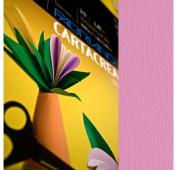 Cartoncino CartaCrea - 35x50cm - 220gr - fucsia - Fabriano - blister 10 fogli