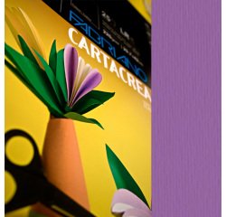 Cartoncino CartaCrea - 35x50cm - 220gr - viola - Fabriano - blister 10 fogli