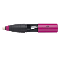 Temperamatite Twist Combi con gomma con contenitore - 1 foro- Faber Castell