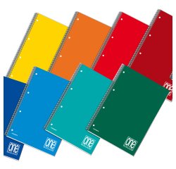 Maxiquaderno One Color - A4+ - forato - microperforato - 1 rigo - 60 fogli - 80 gr - spiralato - Blasetti