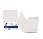 Cartellina 3 lembi Acqua - 200 gr - A4 - cartoncino bristol - bianco - Favini - conf. 25 pezzi