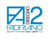 Album F2 - 24x33cm - 10 fogli - 110gr - quadretto 5mm - punto metallo - Fabriano