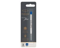 Refill sfera QuinkFlow - punta media - metallo - blu  - Parker