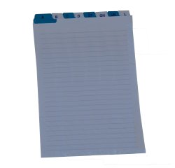 Schede - rubrica A/Z - 21x15 cm (verticale) - bianco - Edipro