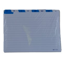 Schede - rubrica A/Z - 15x21 cm (orizzontale) - bianco - Edipro