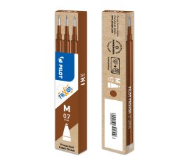 Refill a sfera Frixionball - punta 0,7mm - marrone - Pilot - conf. 3 pezzi