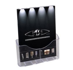 Portadepliant da banco - 1 tasca A4 - 24 x 28 x 10 cm - Tecnostyl