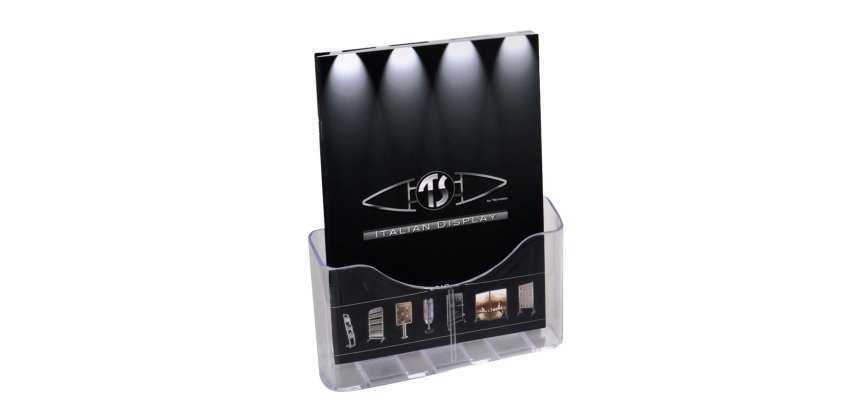 Portadepliant da banco - 1 tasca A4 - 24 x 28 x 10 cm - Tecnostyl