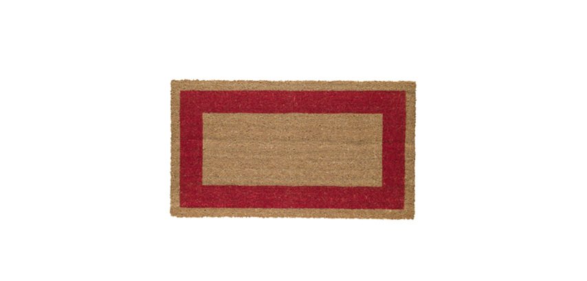 Zerbino Cocco - 45 x 80 cm - fondo in vinile - rosso - Velcoc