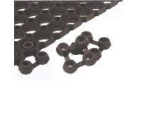 Connettori per tappeto in gomma Best - nero - Velcoc - conf. 25 pezzi