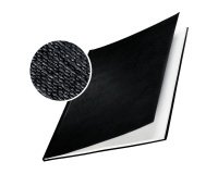 Copertine Impressbind - rigide - 3,5 mm - finitura lino - nero - Leitz - scatola 10 pezzi