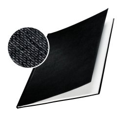 Copertine Impressbind - rigide - 14 mm - finitura lino - nero - Leitz - scatola 10 pezzi