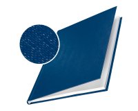 Copertine Impressbind - rigide - 7 mm - finitura lino - blu - Leitz - scatola 10 pezzi