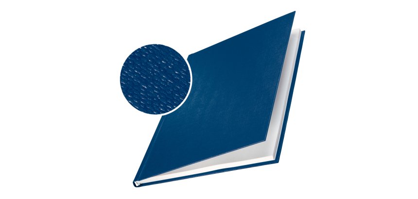 Copertine Impressbind - rigide - 7 mm - finitura lino - blu - Leitz - scatola 10 pezzi