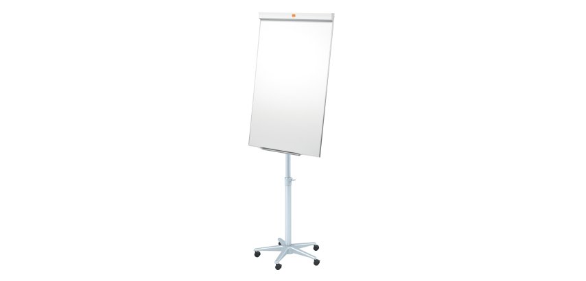 Lavagna portablocco Classic con ruote - 100 x 67,5 cm - bianco - Nobo