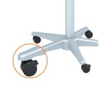 Lavagna portablocco Classic con ruote - 100 x 67,5 cm - bianco - Nobo