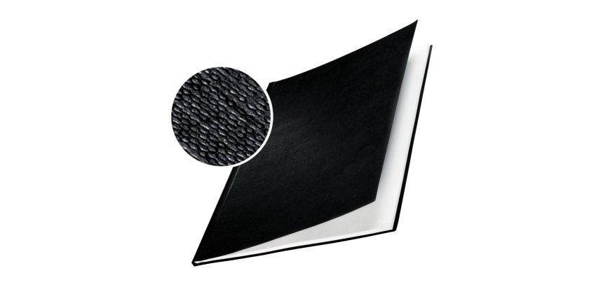 Copertine Impressbind - rigide - 28 mm - finitura lino - blu - Leitz - scatola 10 pezzi