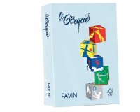 Carta Le Cirque - A3 - 80 gr - celeste pastello 101 - Favini - conf. 500 fogli