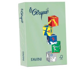 Carta Le Cirque - A3 - 80 gr - verde pastello 107 - Favini - conf. 500 fogli